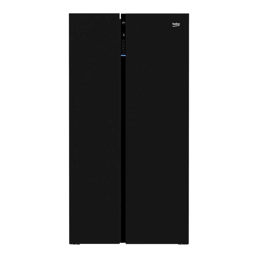product image Beko American Style SideBySide Black H 179cm x W 91cm x D 70.5cm