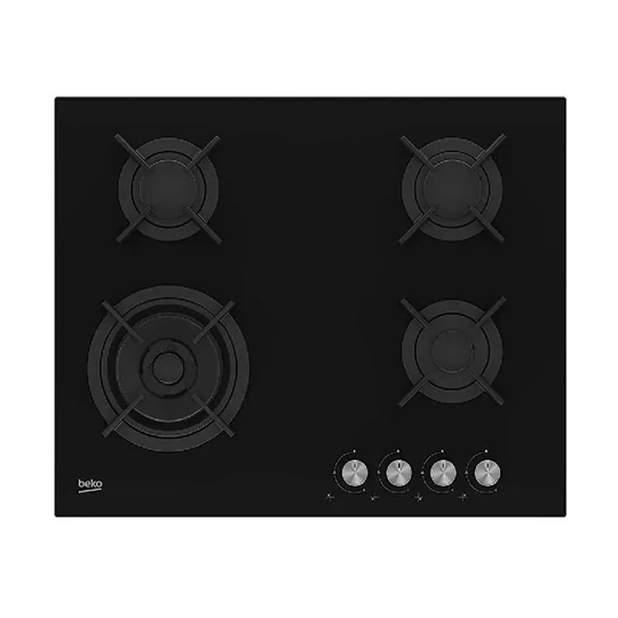 product image Beko Hob Gas 4 Burners Black 59 cm H 4.6cm x W 58.5cm x D 52.4cm