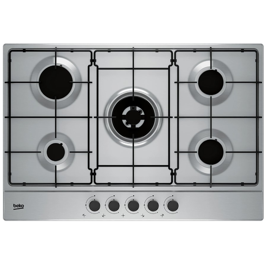 product image Beko Hob Gas 5 Burner S/Steel 75cm H 4.6cm x W 75cm x D 51cm