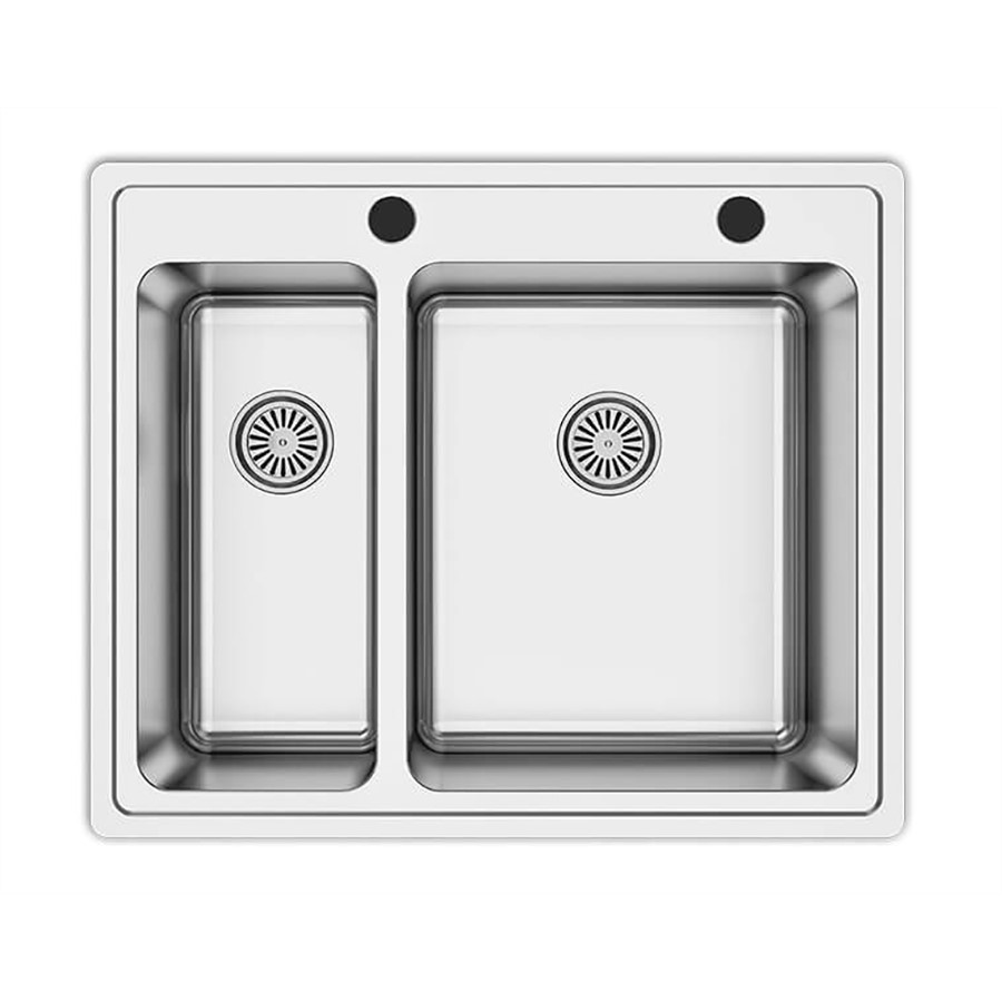 product image Asil 2 Bowl Sink 116 x 52 cm Left Drain Flush Mount