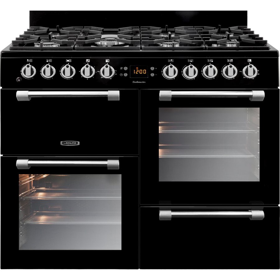 product image Leisure 100 cm Gas Range Cooker Black H 90cm x W 100cm x D 60cm