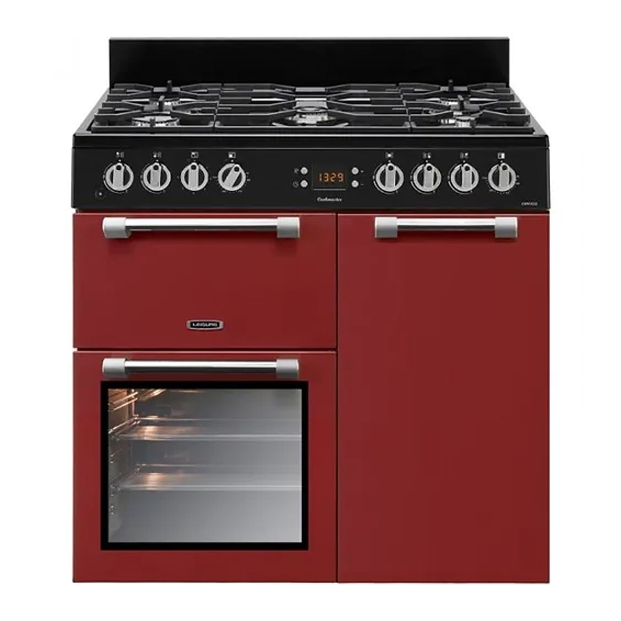 product image Leisure 90 cm Dual Fuel Range Cooker Red H 90cm x W 90cm x D 60cm
