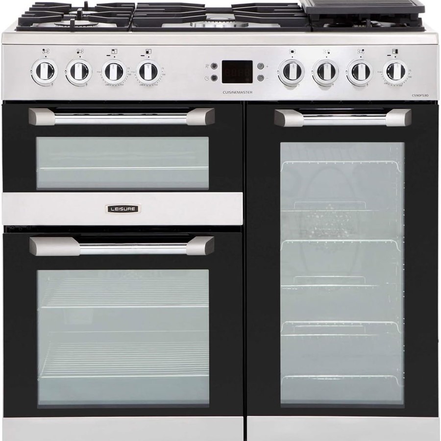 product image Leisure 90 cm Dual Fuel Cooker S/Steel H 90cm x W 90cm x D 60cm