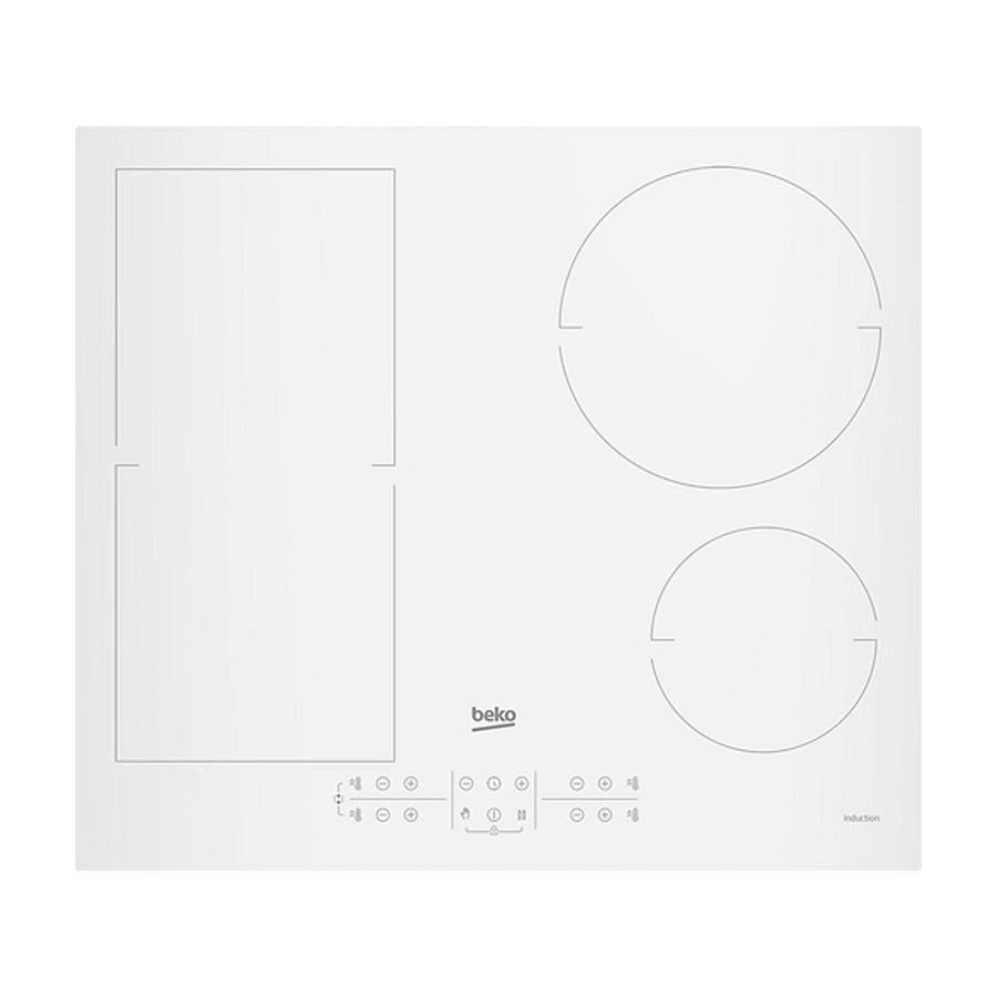 product image Beko Hob Induction 2 Zones White 51 cm H 5.2cm x W 51cm x D 58cm