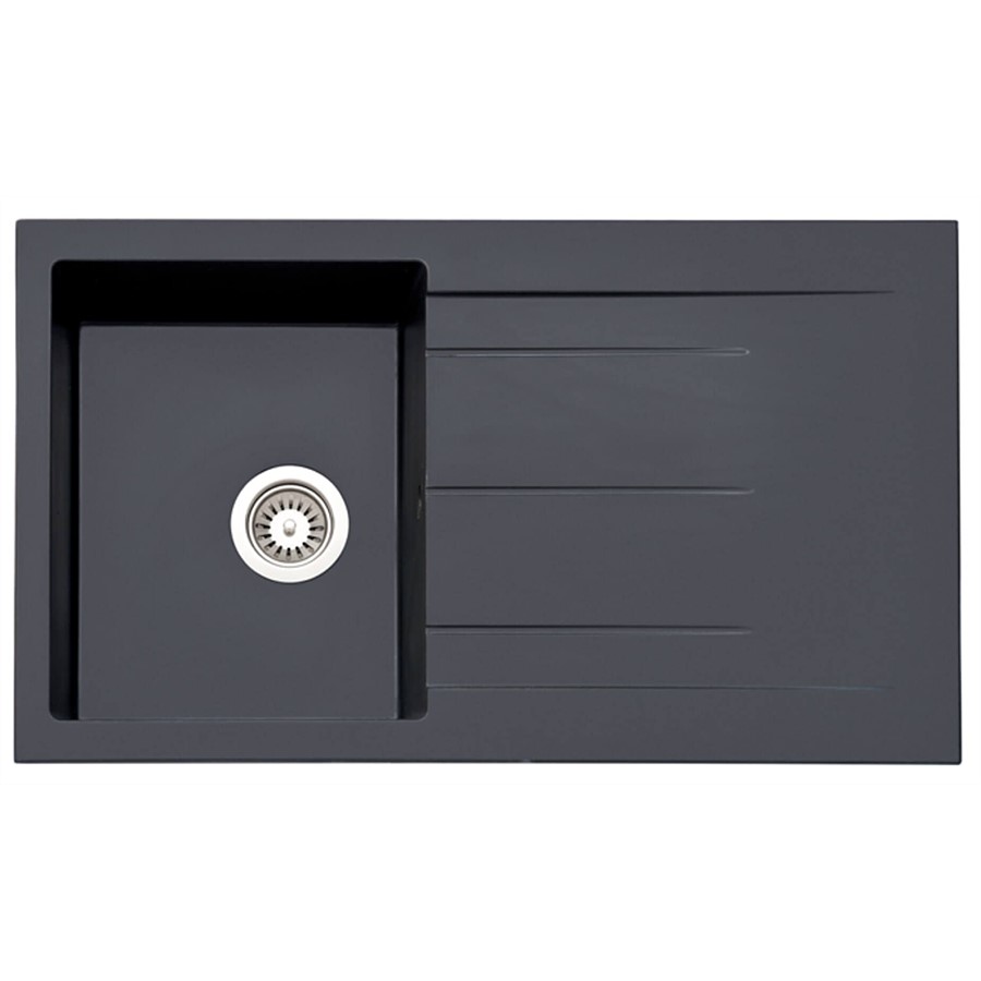 product image Asil 1 Bowl Blk Granite Sink 86 x 50cms 