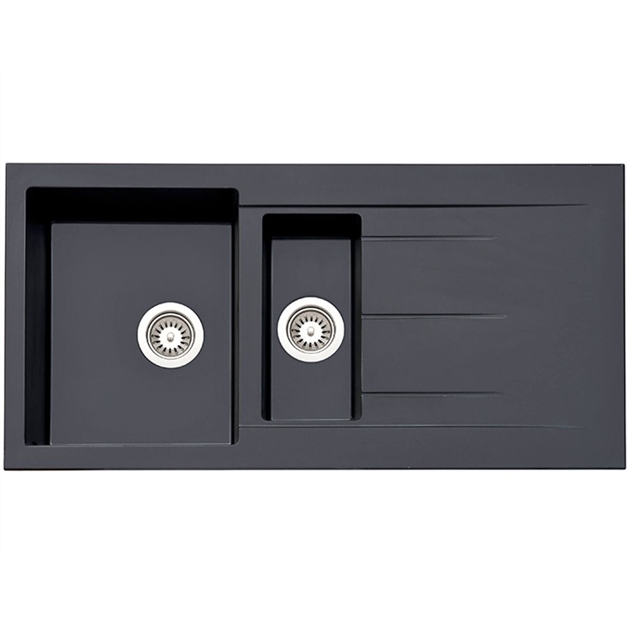 product image Asil 1.5 Bowl Sink Blk Granite 100 x 50c 
