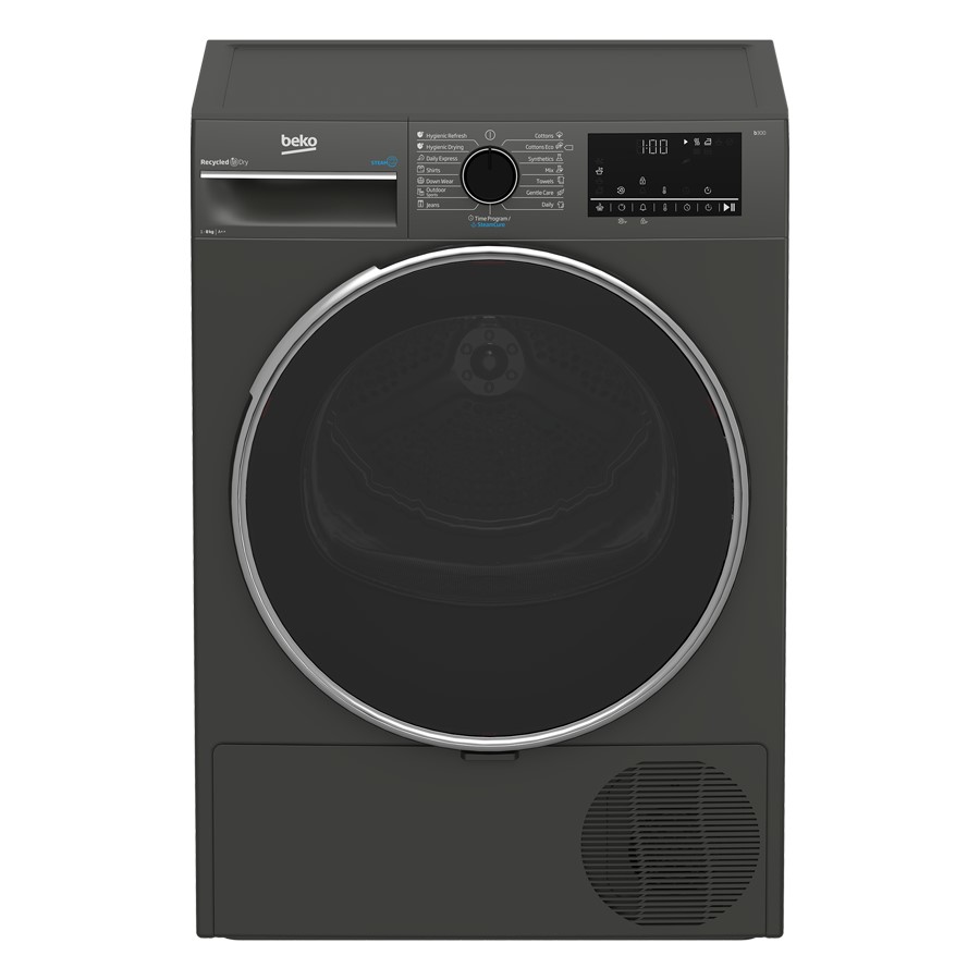 Beko 8 Kg Tumble Dryer with Sensor Blk. H 84.6cm x W 59.7cm x D 54.3cm