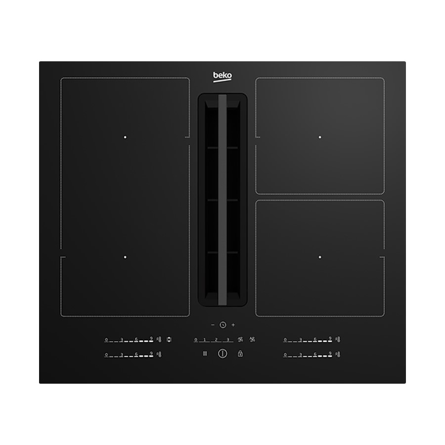 product image Beko Hob Black Glass Aspiration 60 cm H 22.3cm x W 60cm x D 52cm