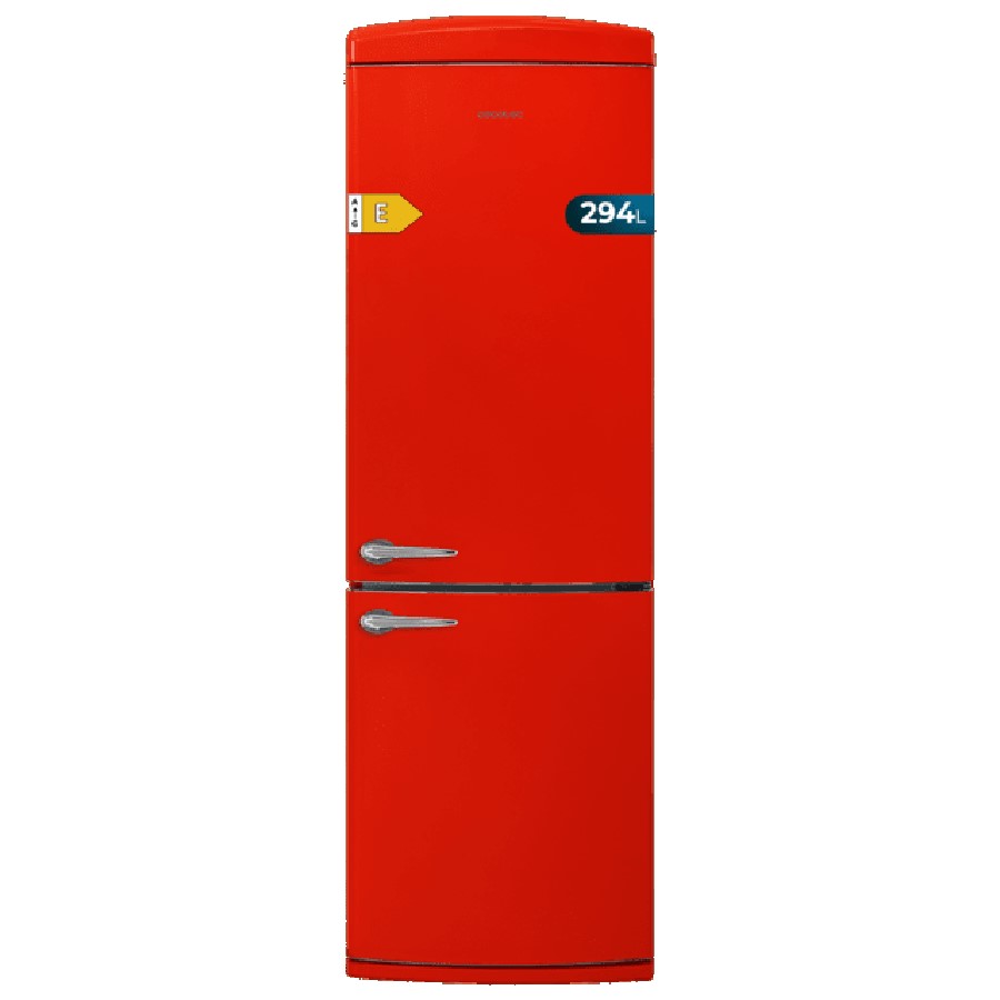 product image Cecotec Retro combi fridge Red 294L H 186.0cm x W 59.5cm x D 60.0cm