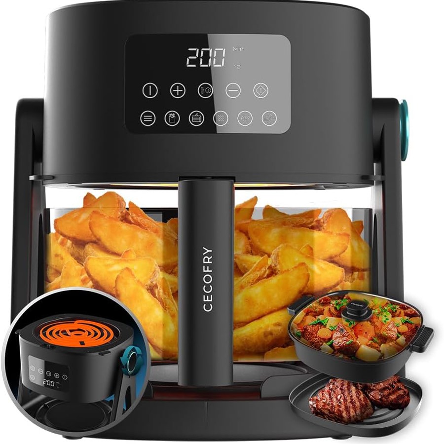 product image Cecotec Airfryer Flip & Grill 4500 4.5L H 29.0cm x W 29.5cm x D 32.0cm