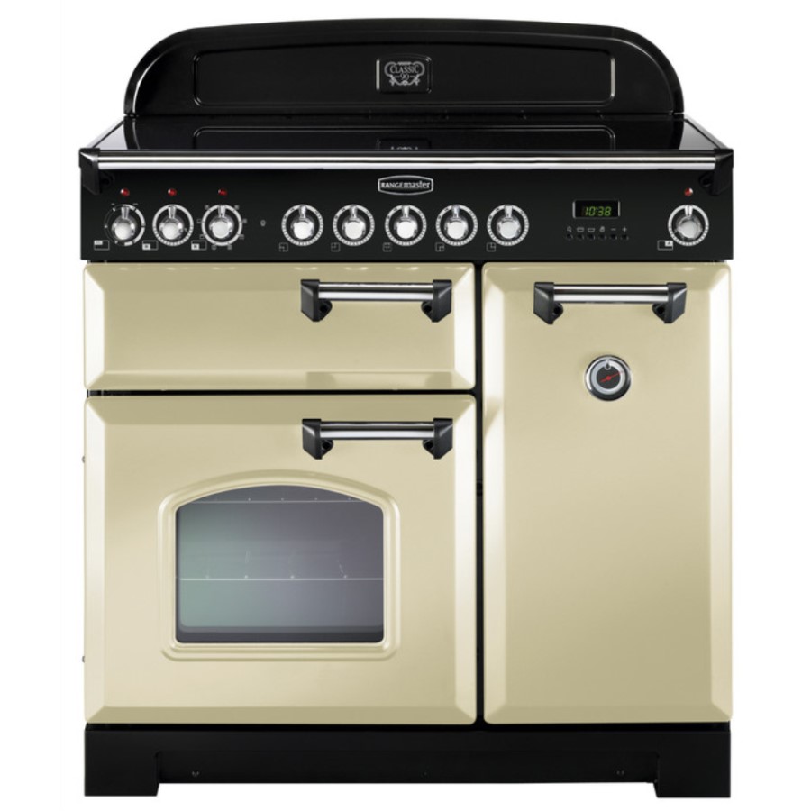 product image RangeM Class DL 90 IND. Cream Chrome H 90.5/93.0 cm x W 90.0 cm x D 60.8 cm