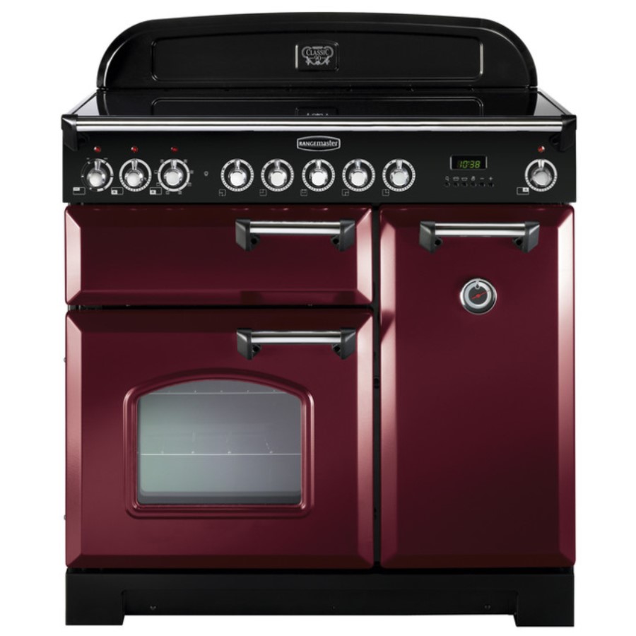 product image RangeM Class DL 90 IND. Cranberry Chrome H 90.5/93.0 cm x W 90.0 cm x D 60.8 cm