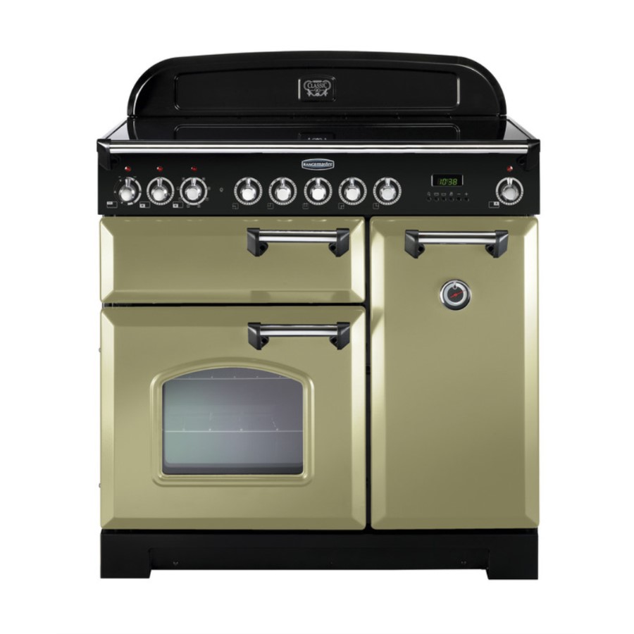 product image RangeM Class DL 90 IND. Olive Grn Chrome H 90.5/93.0 cm x W 90.0 cm x D 60.8 cm