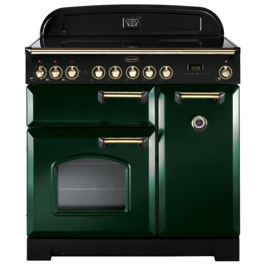 product image RangeM Class DL 90 IND. Green Brass H 90.5/93.0 cm x W 90.0 cm x D 60.8 cm
