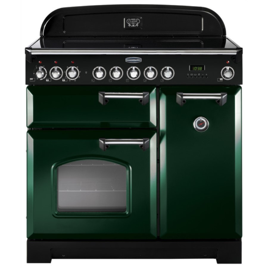 product image RangeM Class DL 90 IND. Green Chrome H 90.5/93.0 cm x W 90.0 cm x D 60.8 cm