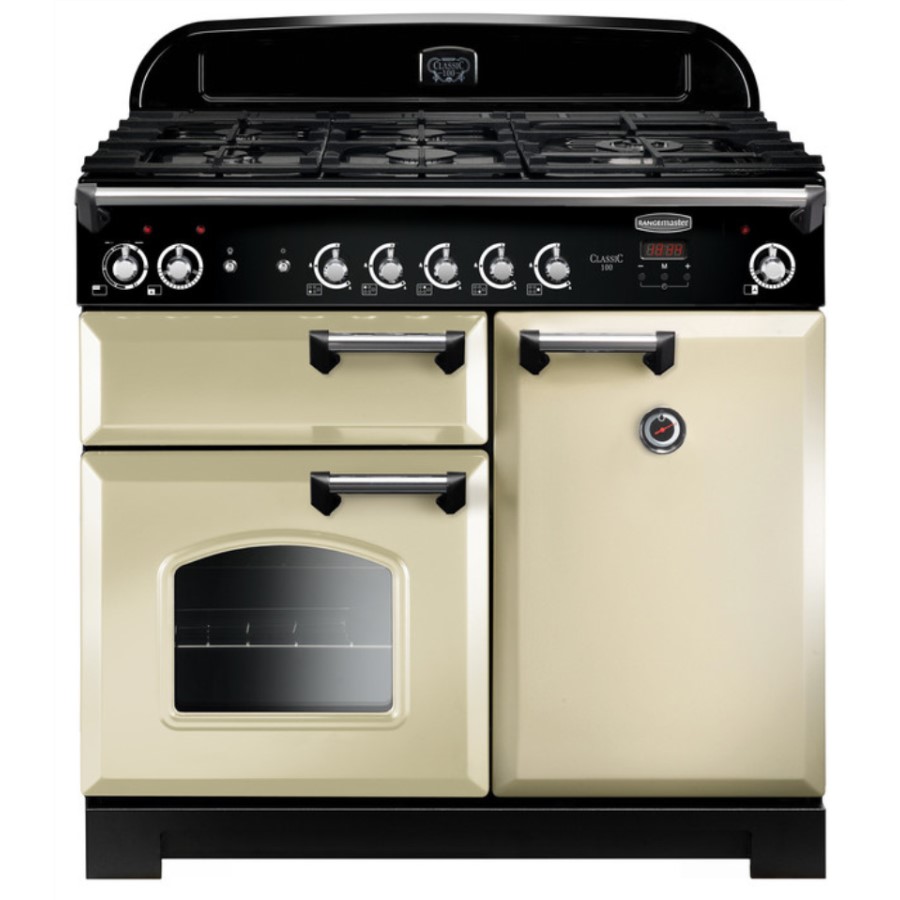 product image RangeM Class 100  DF Cream Chrome H 90.5/93.0 cm x W 99.4 cm x D 60.8 cm