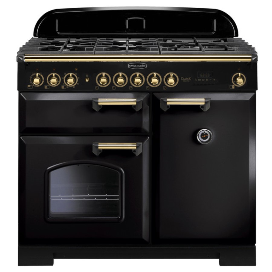 product image RangeMaster DL 100 D/Fuel Black Brass W 99.4cm x D 67.0cm x H 90.5/93.0cm