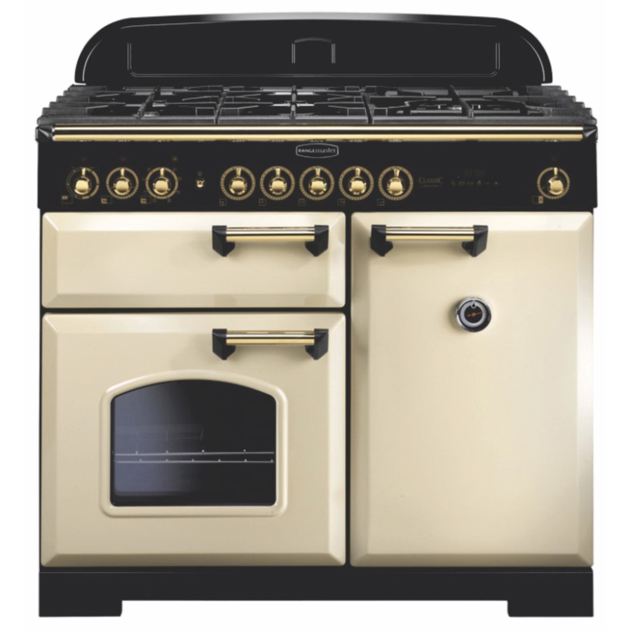 product image RangeMaster DL 100 D/Fuel Cream Brass W: 99.4 cm - D: 60.8 cm - H: 90.5 / 93