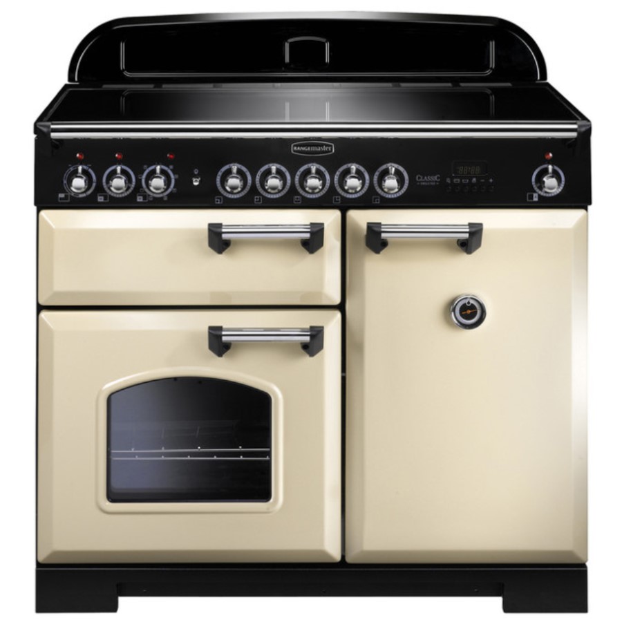 product image RangeMaster DL 100 Ind. Cream Chrome W: 99.4 cm - D: 60.8 cm - H: 90.5 / 93 cm