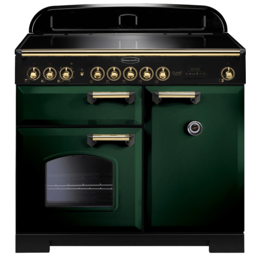 product image RangeMaster DL 100 Induction Green Brass W: 99.4 cm - D: 60.8 cm - H: 90.5 / 93 cm