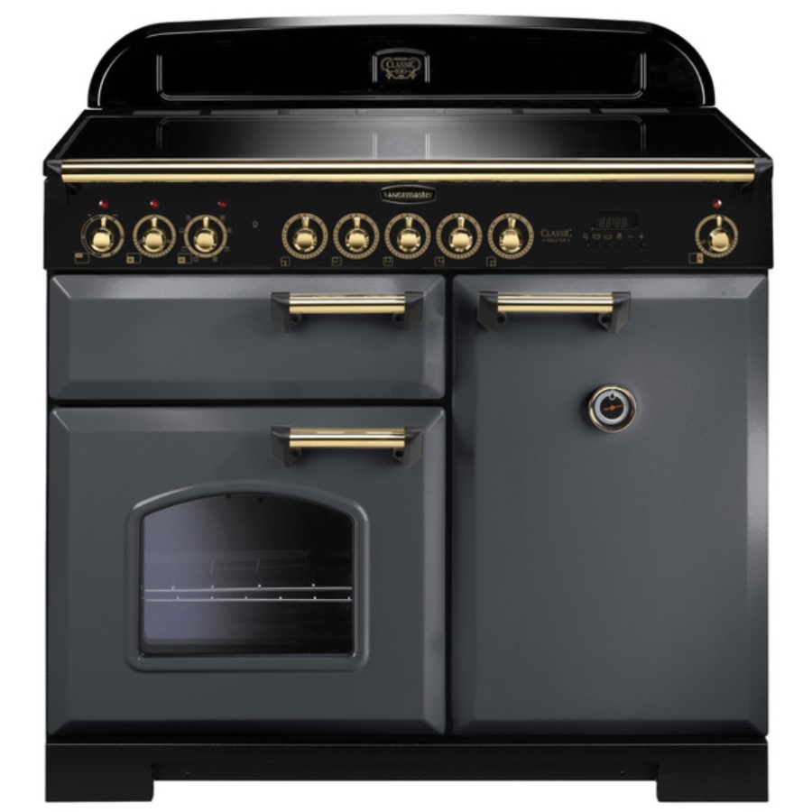 product image RangeMaster DL 100 Ind. Slate Brass H 90.5/93.0 cm x W 99.4 cm x D 60.8 cm