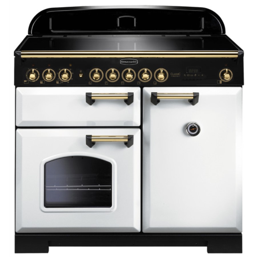 product image RangeMaster DL 100 Ind. White Brass H 90.5/93.0 cm x W 99.4 cm x D 60.8 cm
