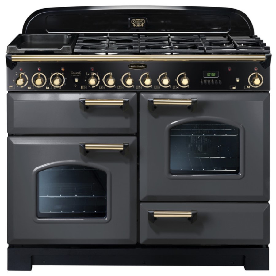 product image RangeM Class DL 110 DF Slate Brass H 90.5/93.0 cm x W 109.2 cm x D 60.8 cm