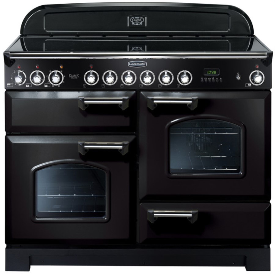 product image RangeM Class DL 110 CER. Black Chrome H 90.5/93.0 cm x W 110.0 cm x D 60.8 cm