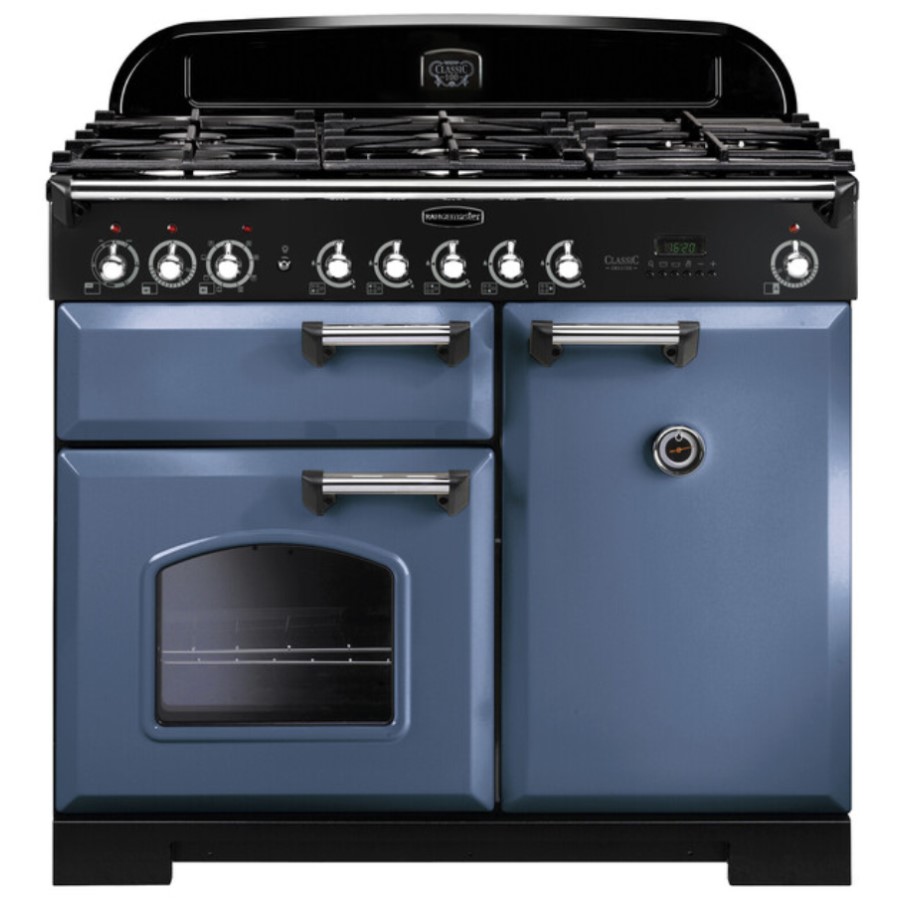 product image RangeMaster DL 100 D/F Stone Blue GB/IE W: 99.4 cm - D: 60.8 cm - H: 90.5 / 93