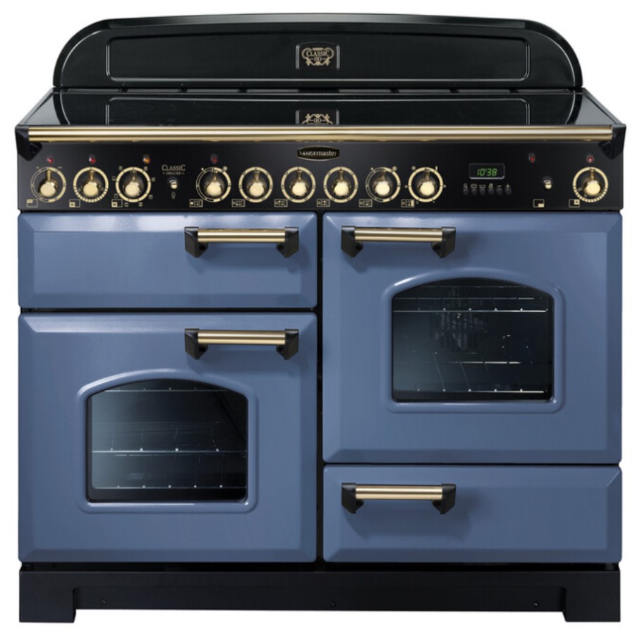 product image RangeM Class DL 110 CER Stone Blu/BrasGB H 90.5/93.0 cm x W 110.0 cm x D 60.8 cm