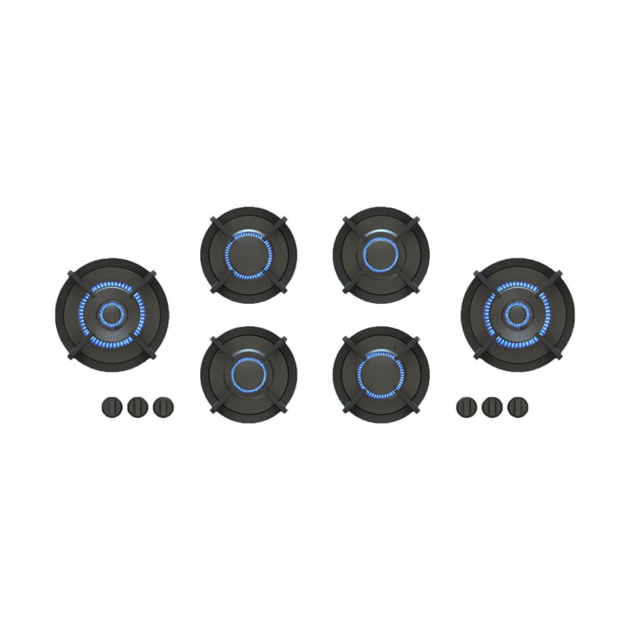 product image Pitt Gas Cooktop H 8.9cm x W 115.7cm x D 50.3cm