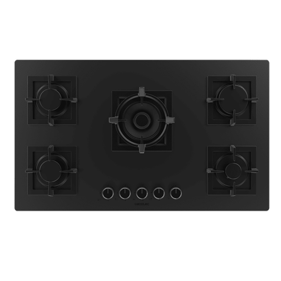 product image Cecotec G5800S Gas Hob 5 Burner Black 