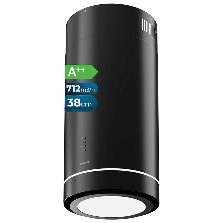 product image Cecotec Hood Round Island Extractor 38cm Black Finish