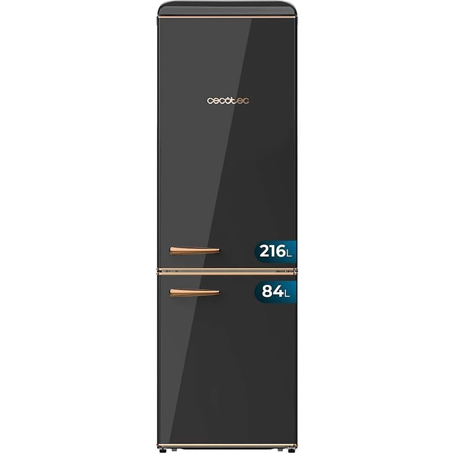 product image Cecotec Retro combi fridge Black 300L H 192cm x W 59.9cm x D 62.8cm