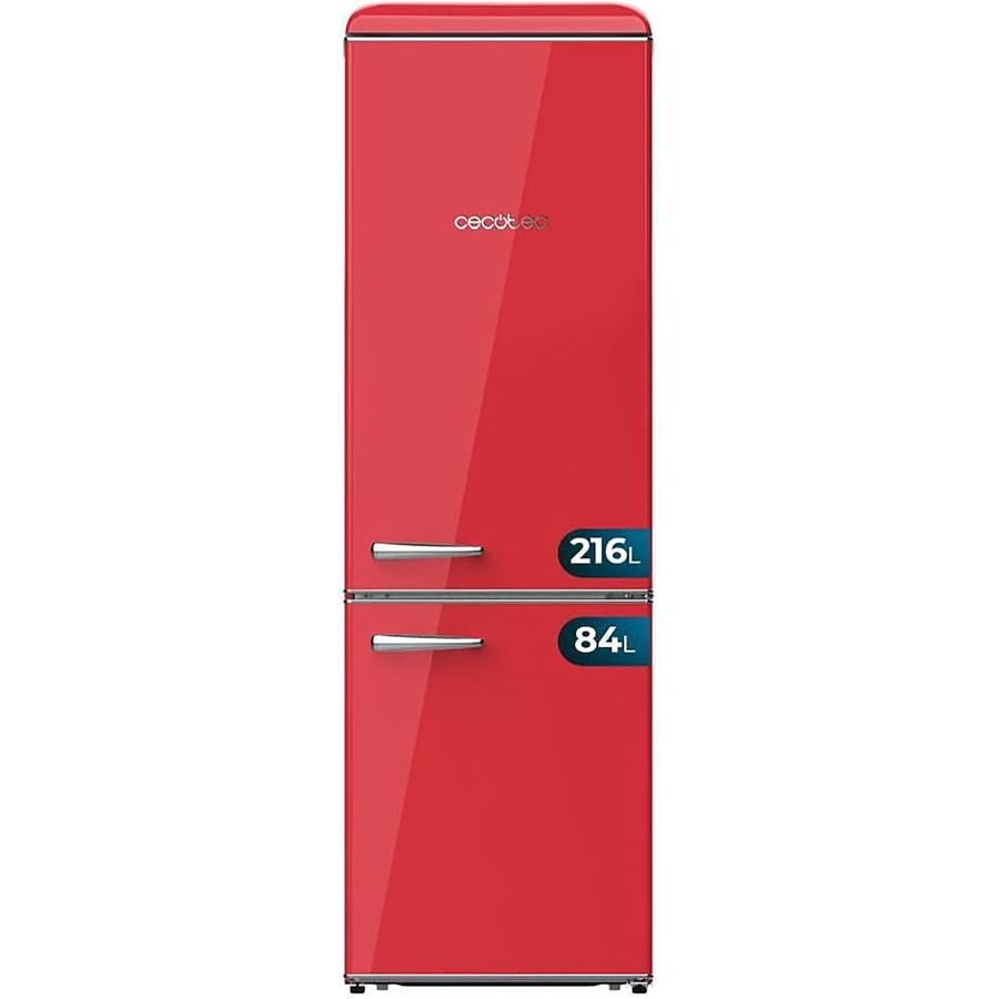 product image Cecotec Retro Combi Fridge Red 300L H 191.5cm x W 59.5cm x D 60cm