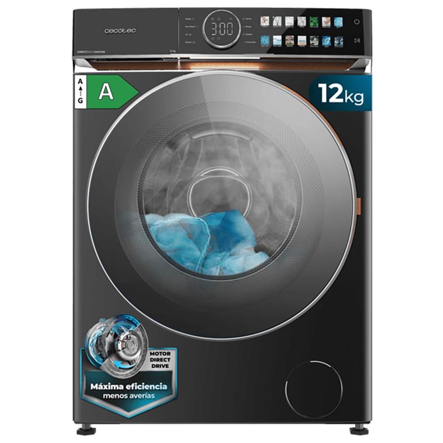 product image Cecotec 12KG DirectDrive Washing Machine DressCode 12980 - 1400 RPM 
H 85cm x W 60cm x D 60cm