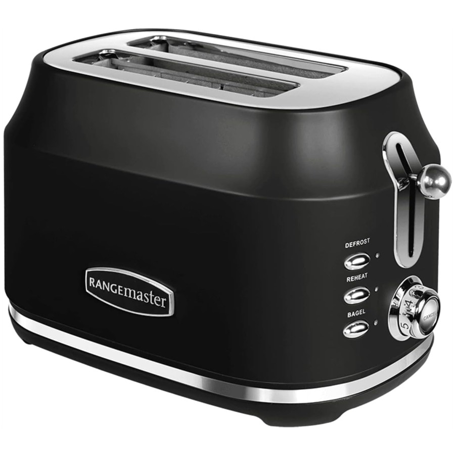 product image Rangemaster Classic 2 Slice Blk Toaster H 20.0cm x D 18.0cm x W 28.0cm
