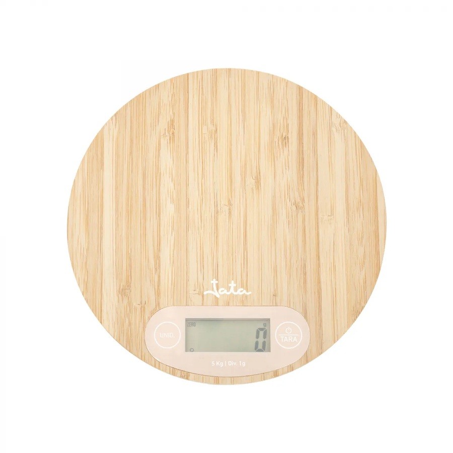 product image Jata Bamboo Round Kitchen Scale 