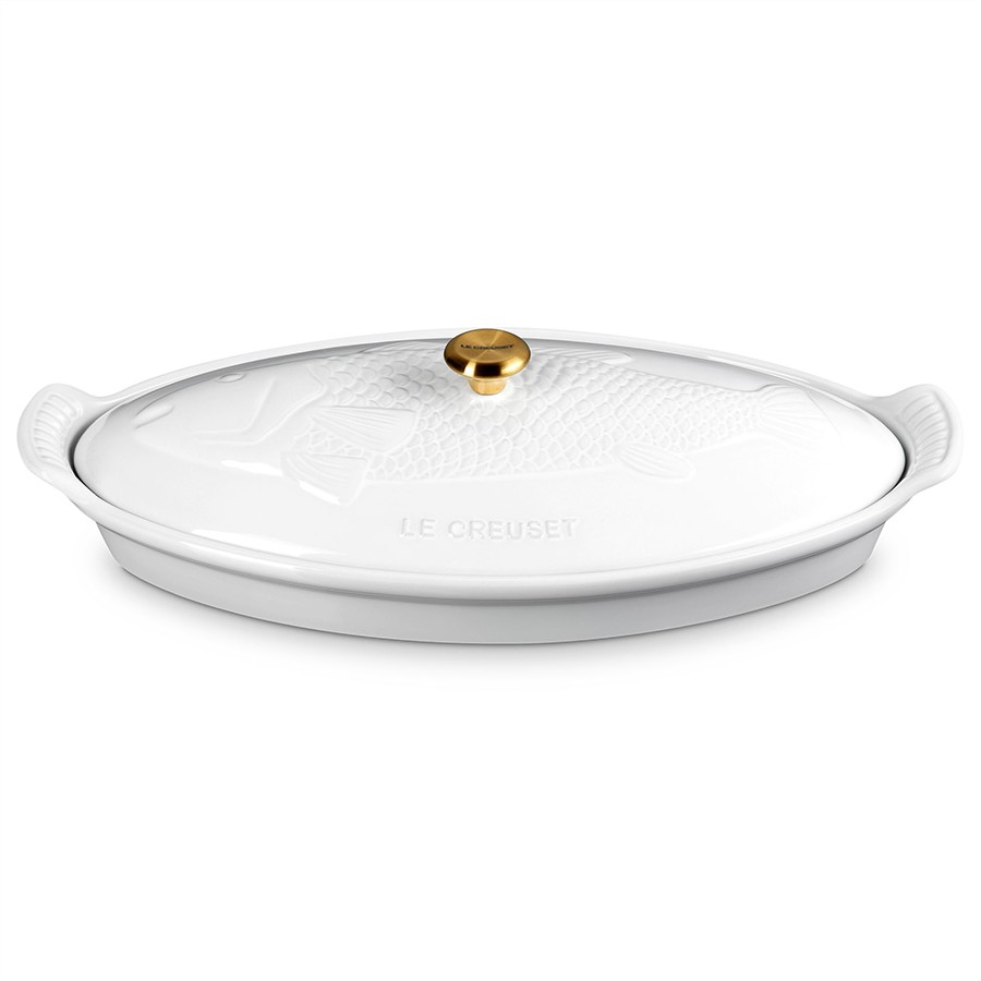product image Le Creuset Heritage Fish Dish White 34cm / 1.6 L