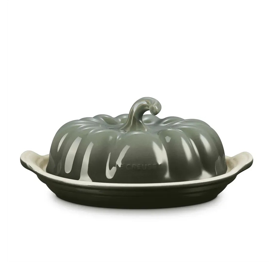 Le Creuset Pumpkin Butter Dish Thyme Image