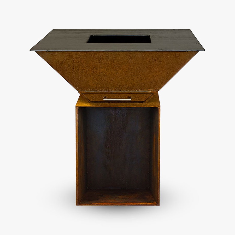 product image BlackBull Big Qube L Wood Corten Steel H 99cm x W 95cm x D 95cm