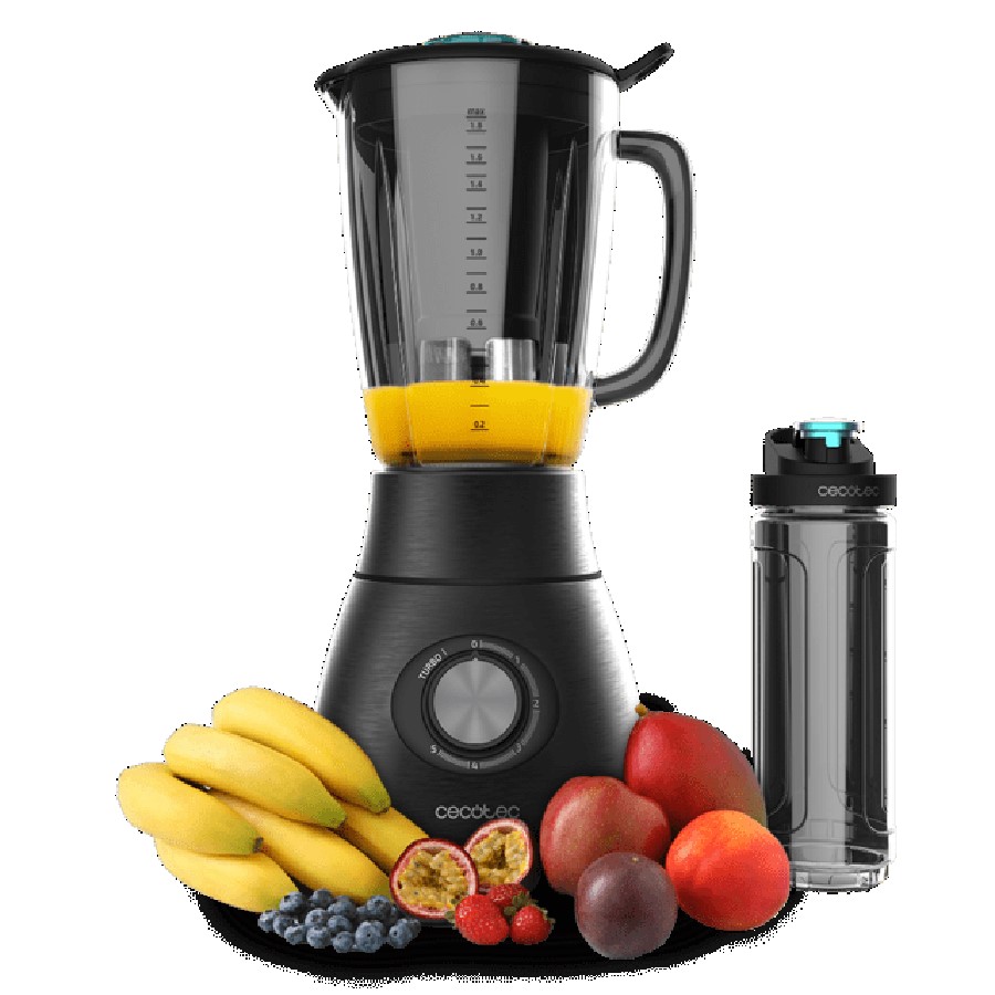product image Cecotec Power Black Titanium 2500MAX Go 1800W blender, Portable bottle included