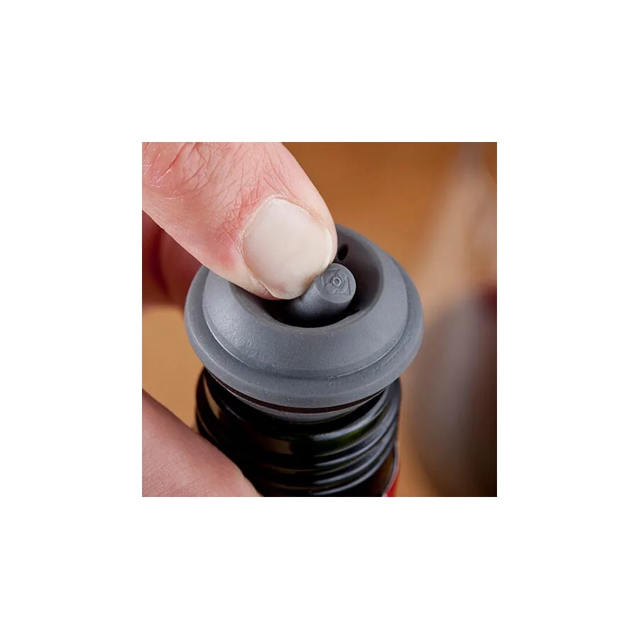 product image Vacuvin Wine Stoppers Black Set of 2 