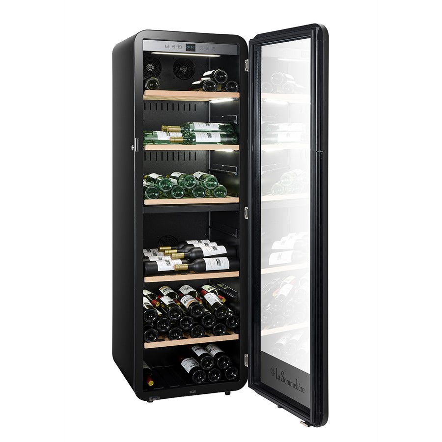 product image Sommeliere Wine Cooler 181 Bottles Blk H 177cm x W 55.5cm x D 58cm