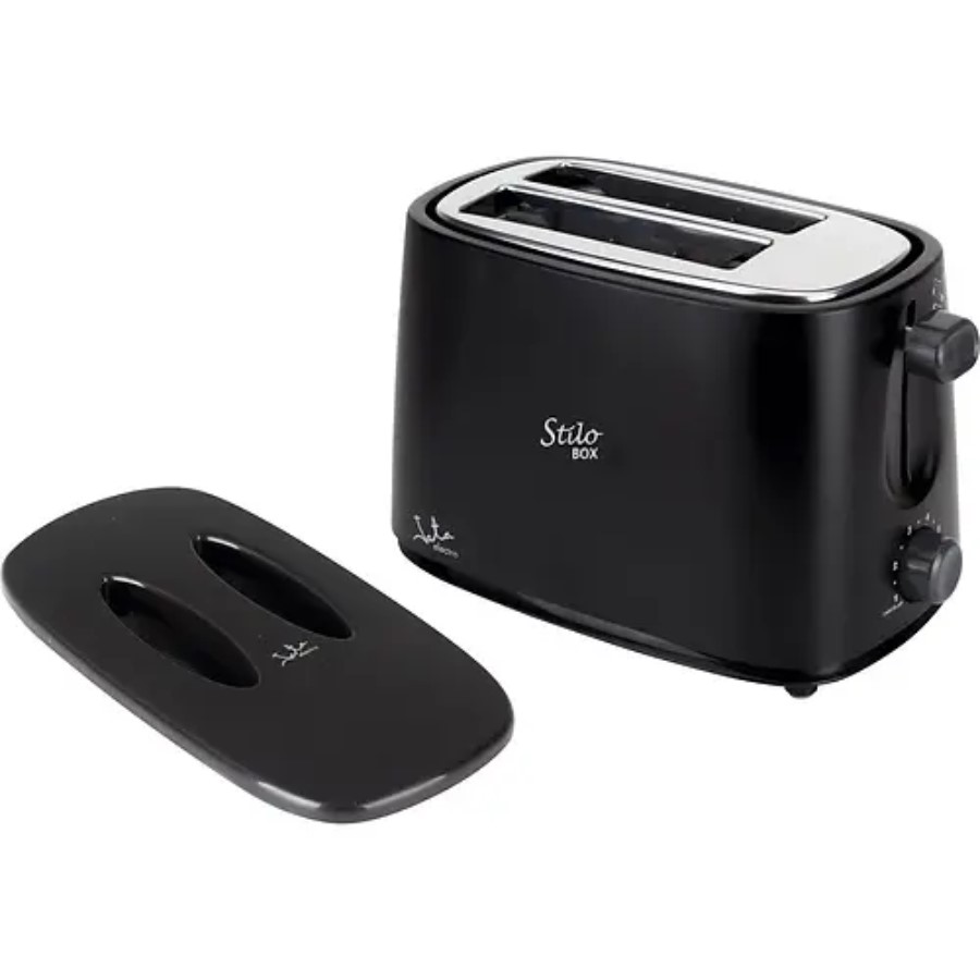 product image Jata Toaster Black, Two Extra Wide Slots With Lid
