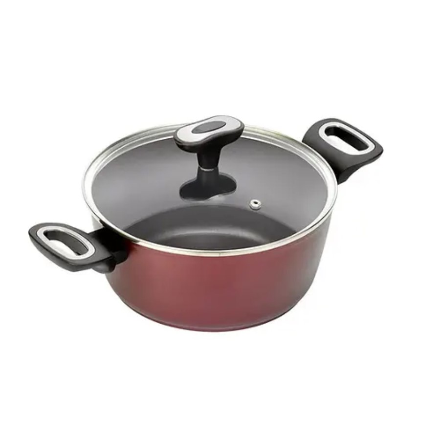 product image Jata Aluminium Casserole 24 cm 4 Litres Induction With Glass Lid