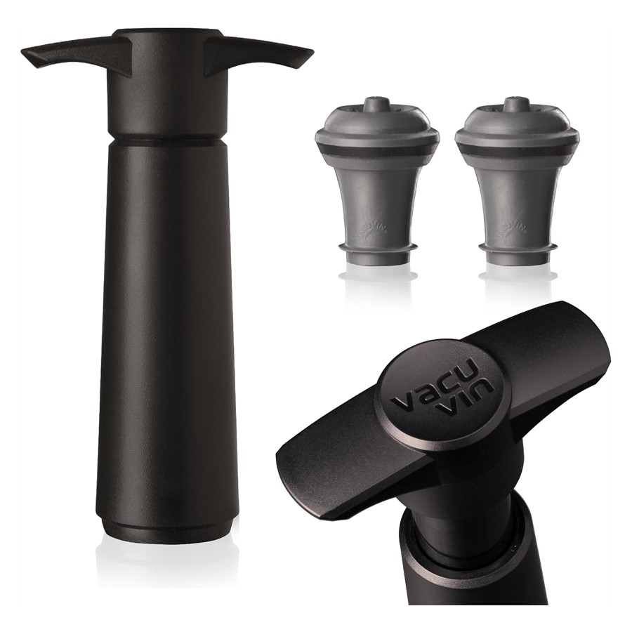 product image Vacuvin Wine Saver Set Black 1 Pump & 2 Stoppers