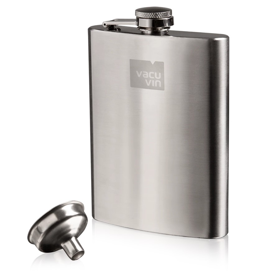 product image Vacuvin Hip Flask & Funnel S/Steel 