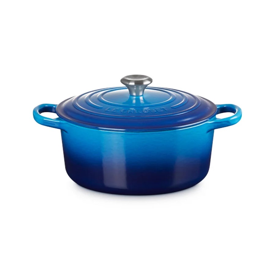 Le Creuset Round Cass. Azure Blue 22 cm Image