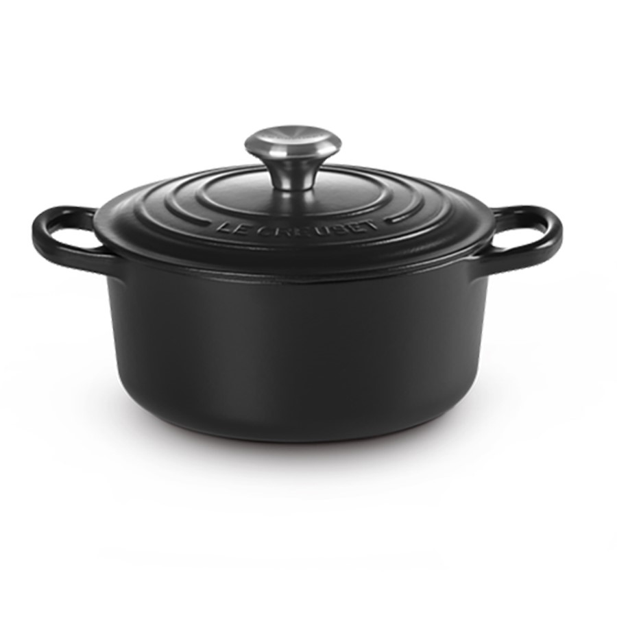 Le Creuset Round Cass. Satin Black 22 cm Image